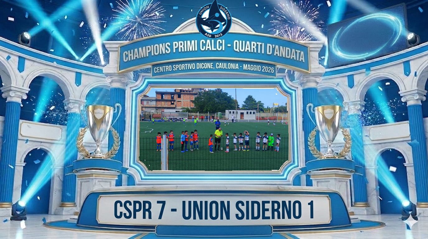 🏟️ CHAMPIONS PRIMI CALCI: BATTUTA D’ARRESTO PER LA UNION SIDERNO NELL’ANDATA DEI QUARTI